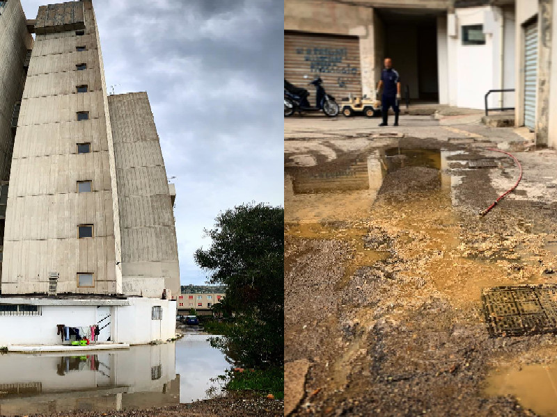 Cagliari, fogne ko e piscine puzzolenti di fango a Sant’Elia: “L’acqua arriva sino alle cantine e agli appartamenti”