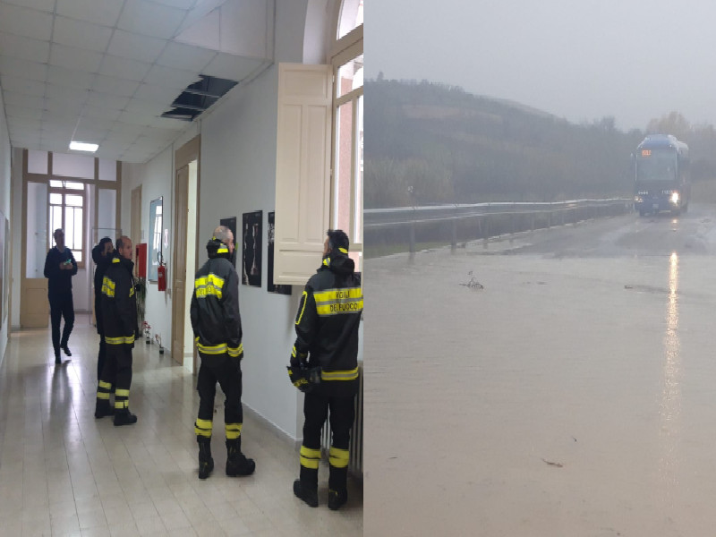 A Mandas strade invase dall’acqua e paura nelle campagne: “Attenzione soprattutto sulla Provinciale per Gesico”