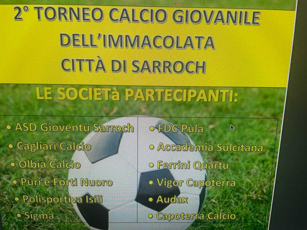 Sarroch, grande spettacolo con 600 atleti da tutta l’Isola con il torneo di calcio dell’Immacolata