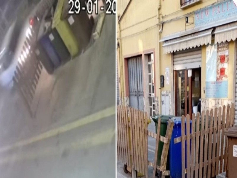 Monserrato, sfreccia in auto e distrugge la recinzione della pizzeria: “Fatti vivo o ti denunciamo”