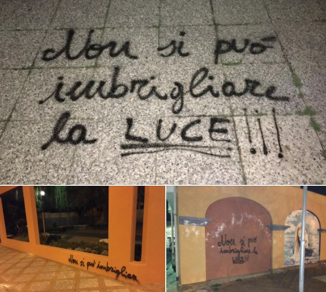 Quartucciu, vandali scatenati: “Piazzette nuove già sfregiate dai vandali”