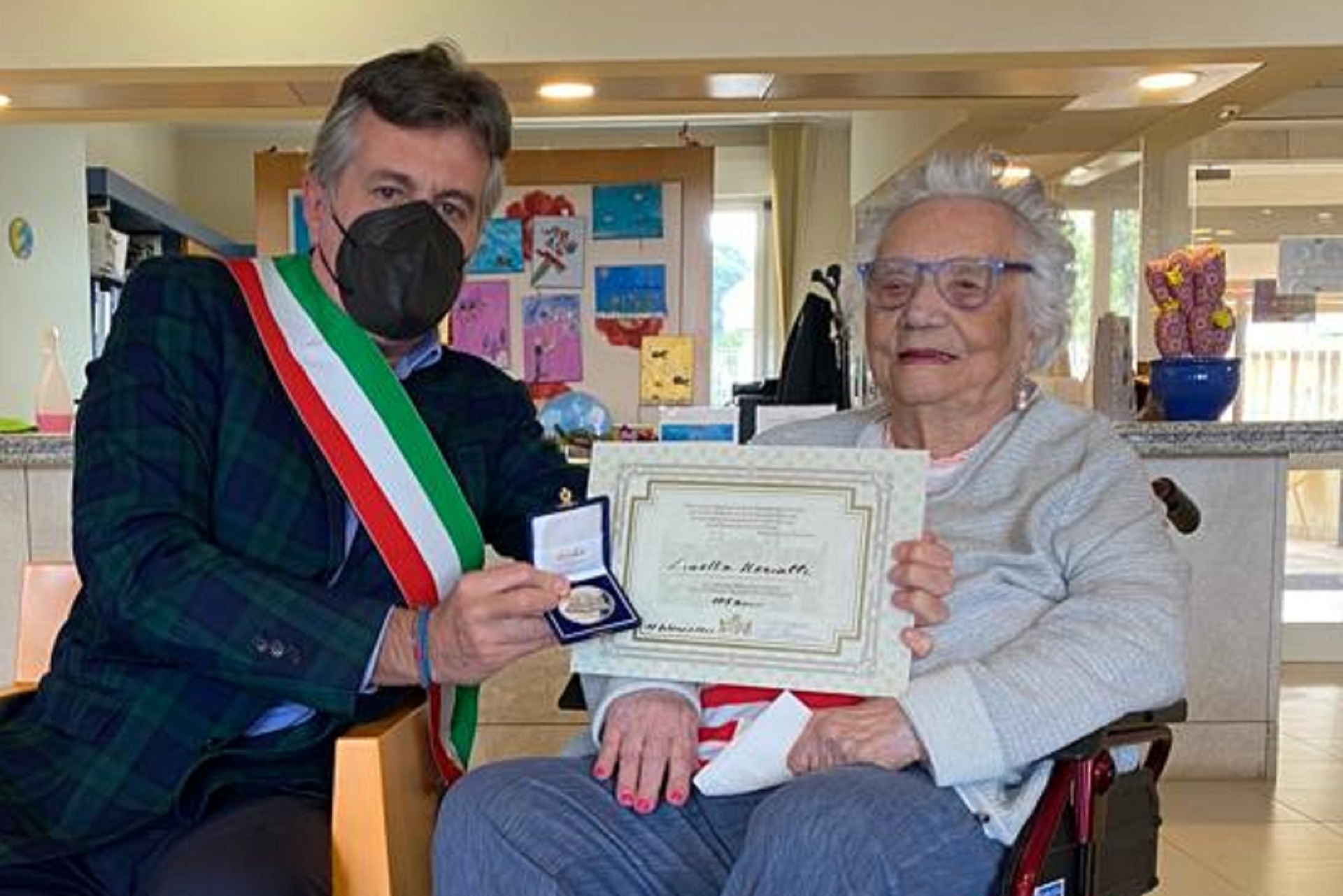 Cagliari festeggia i 107 anni di Luisetta Mercalli