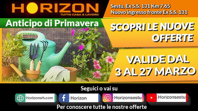 Horizon, aria di primavera: nuove promozioni dedicate al garden
