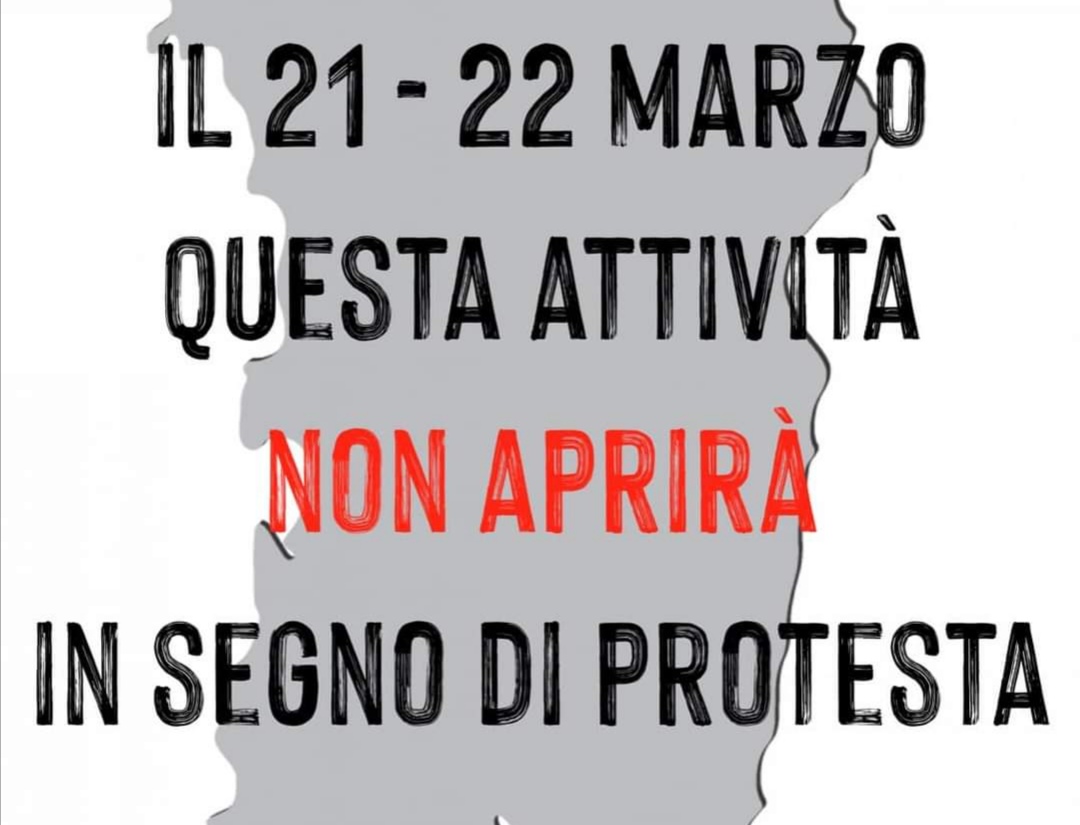 Sardegna, commercianti in rivolta: giù le serrande per due giorni in segno di protesta