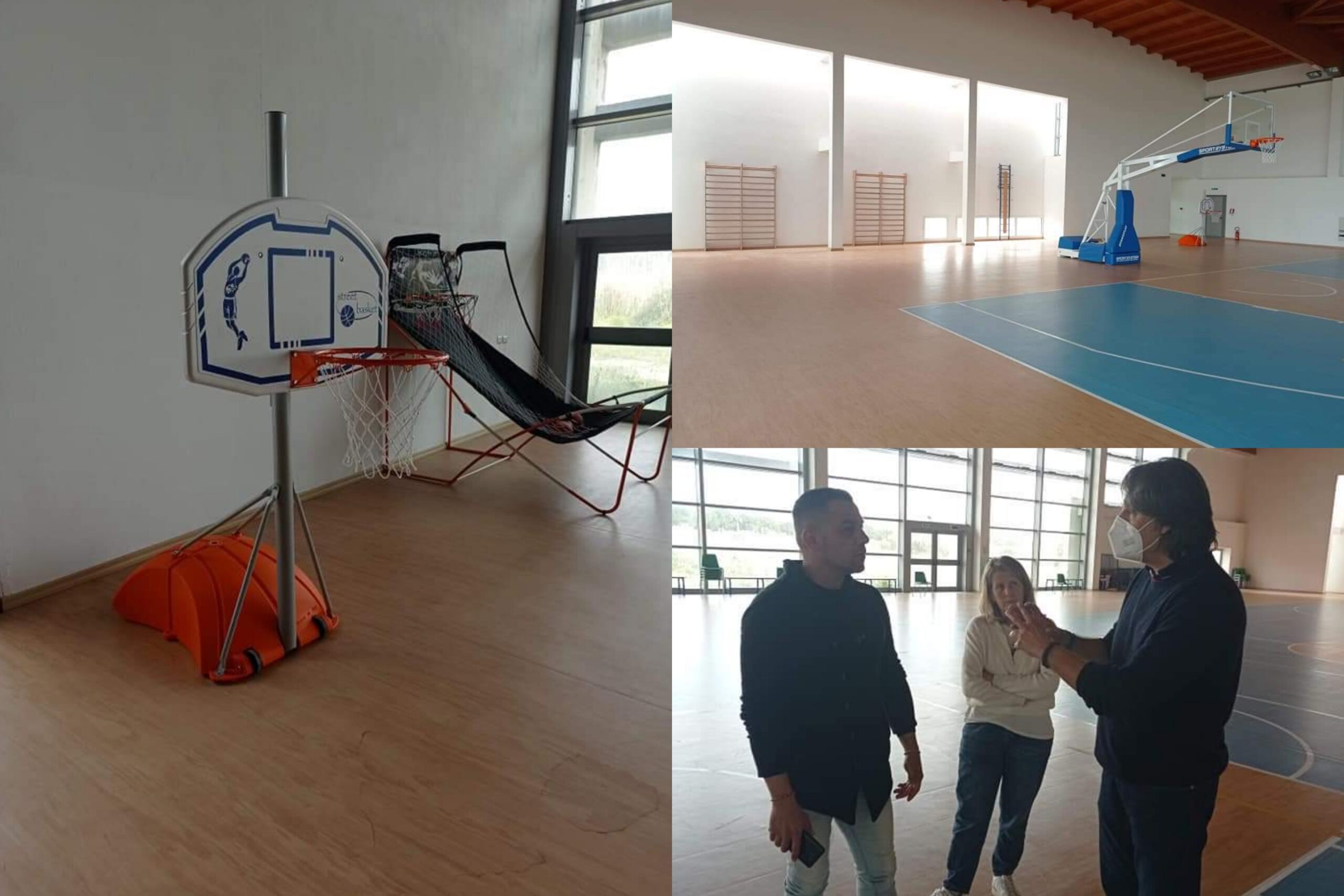 Canestri, panchine e attrezzature: rinasce la palestra del Comparto 8 a Monserrato