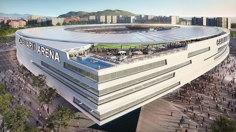 Nuovo stadio del Cagliari, sì al museo e all’hotel di lusso con centro benessere