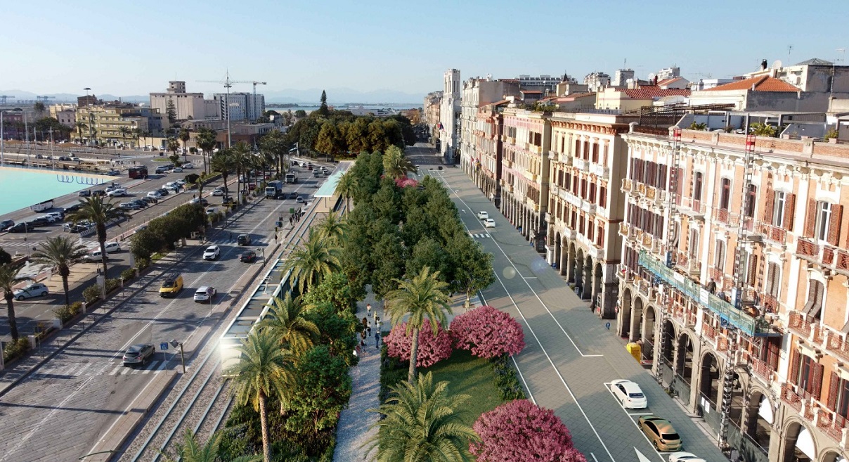 Cagliari, ecco la via Roma del futuro: tunnel e mega parco verde tra la Marina e il porto