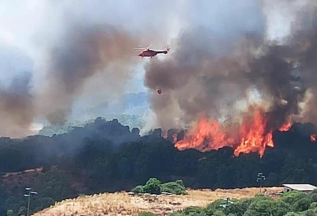 Montiferru devastato dagli incendi, la promessa di Solinas: “Risarcimenti alle aziende entro un mese”