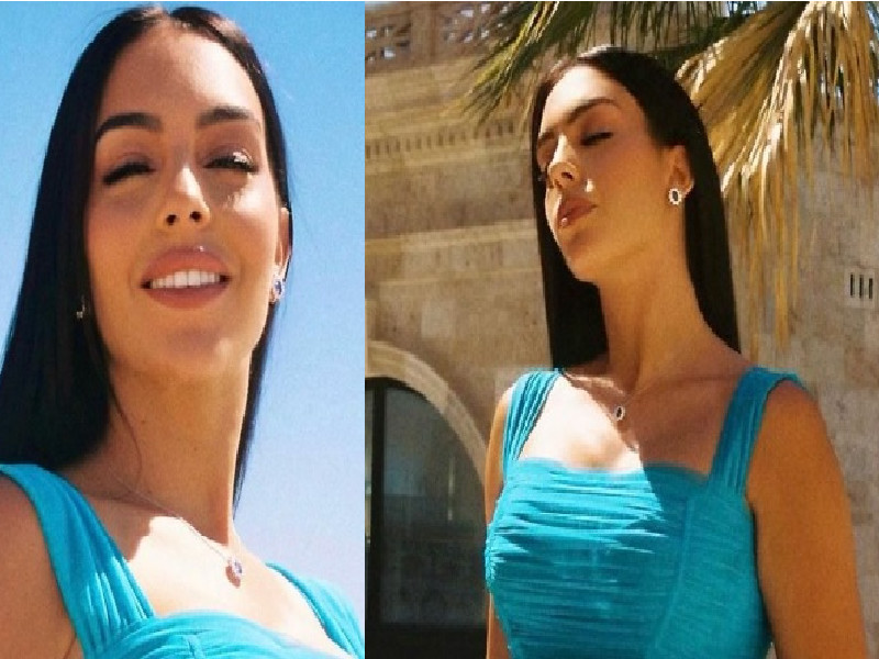 Georgina Rodriguez a Cagliari, foto e sorrisi al Bastione per la moglie di Cristiano Ronaldo