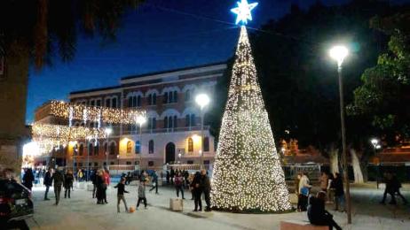 Natale a Cagliari, due grandi alberi illumineranno la città: uno in piazza Garibaldi e l’altro a Pirri