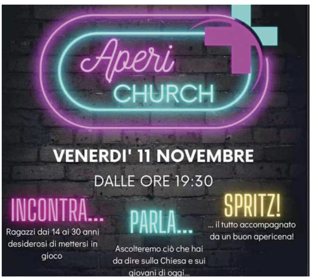 L’aperitivo per avvicinare i giovani al Vangelo: a Oristano arriva l’Aperichurch