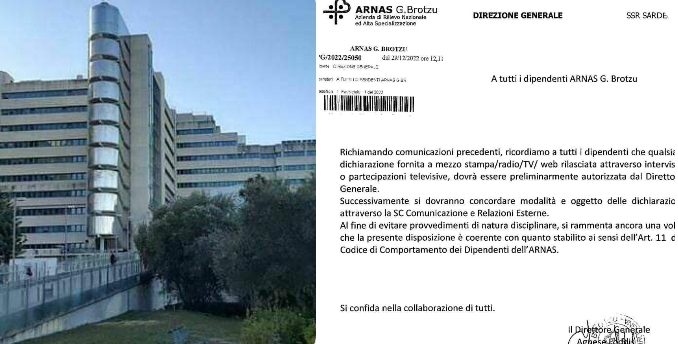 Cagliari, l’ordine del Brotzu ai dipendenti: vietato parlare ai giornalisti senza permesso