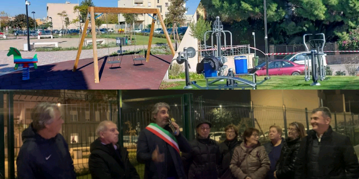 Monserrato, taglio del nastro e primo accesso pubblico al parco cittadino di via Boezio