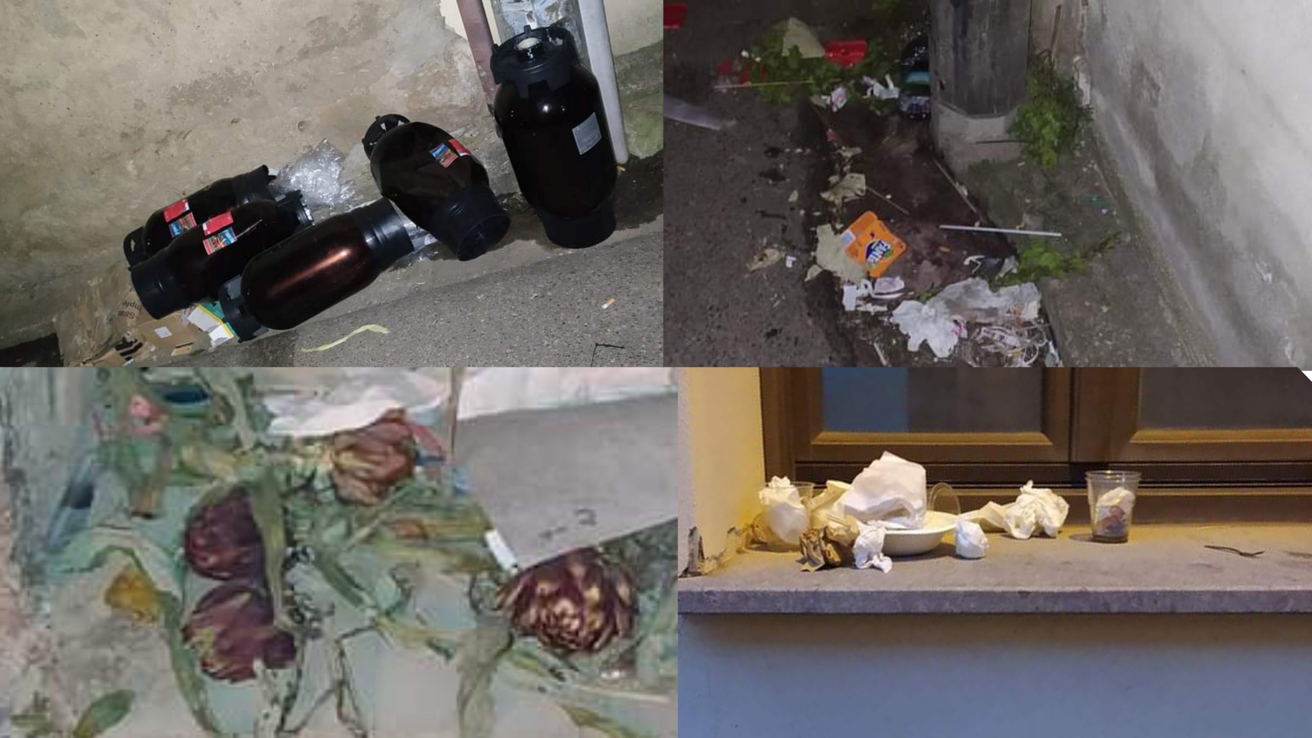 Samassi, strade sporche e invase dai rifiuti dopo la sagra del carciofo