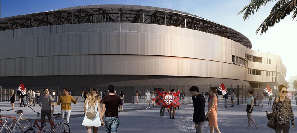 Cagliari, nel nuovo stadio Sant’Elia la galleria commerciale coi negozi