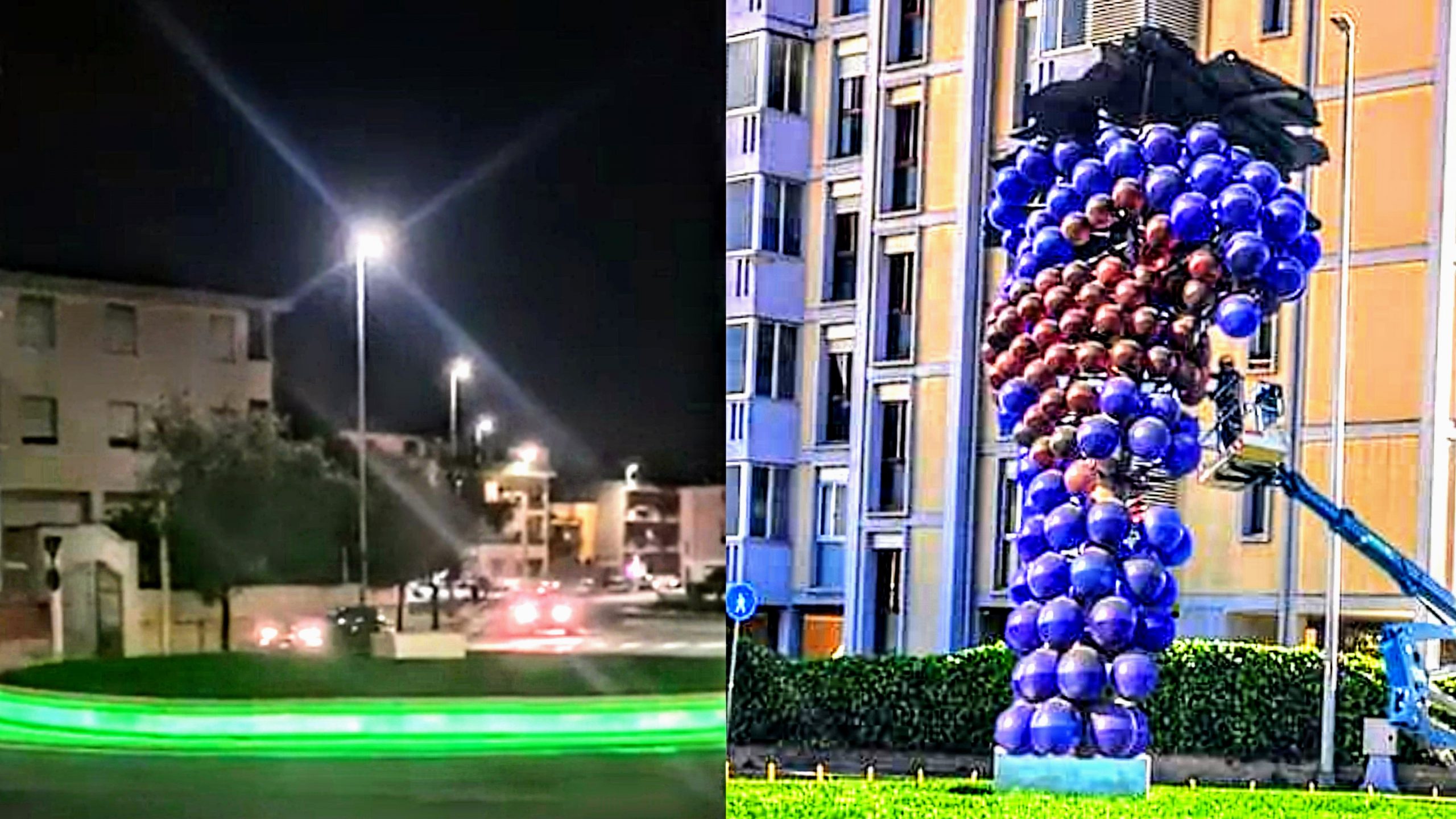 Monserrato, attesa quasi finita per l’installazione del grappolo d’uva in vetro di Murano