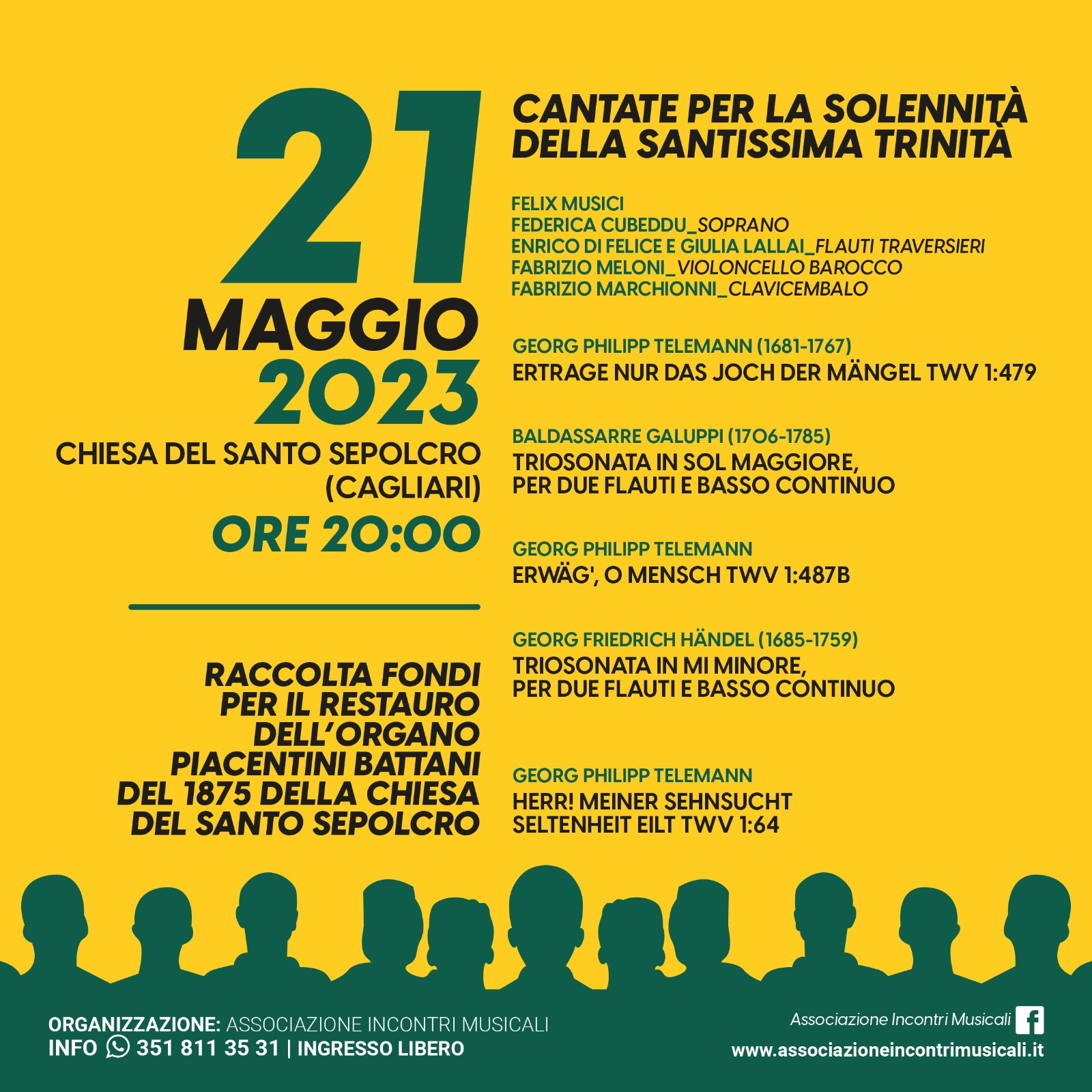 A Cagliari le “Cantate per la Solennità della Santissima Trinità”