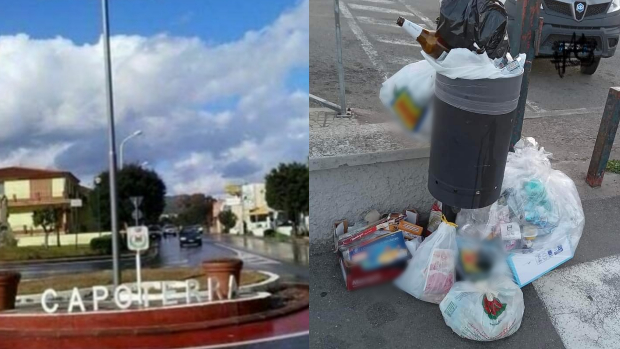 Caos rifiuti a Capoterra, cumuli di immondizia e residenti infuriati