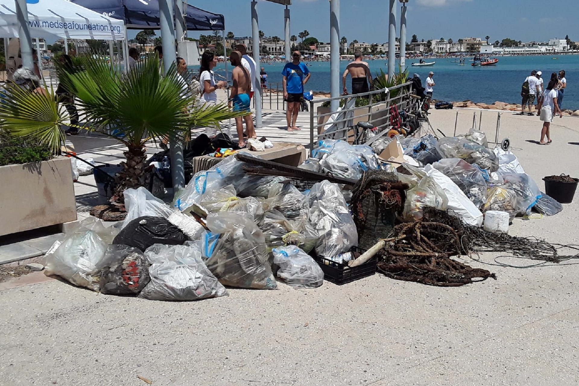 “Puliamo la Sella 2023”: rimossa una grande quantità di rifiuti nel primo tratto del Poetto