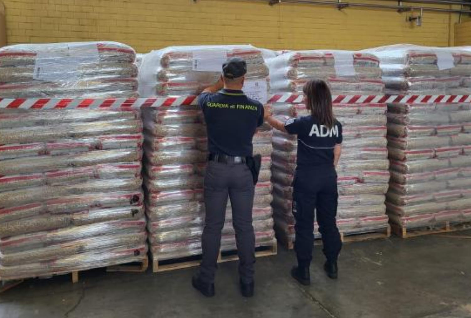 Operazione della Finanza a Cagliari, sequestrate 81 tonnellate di pellet al porto canale