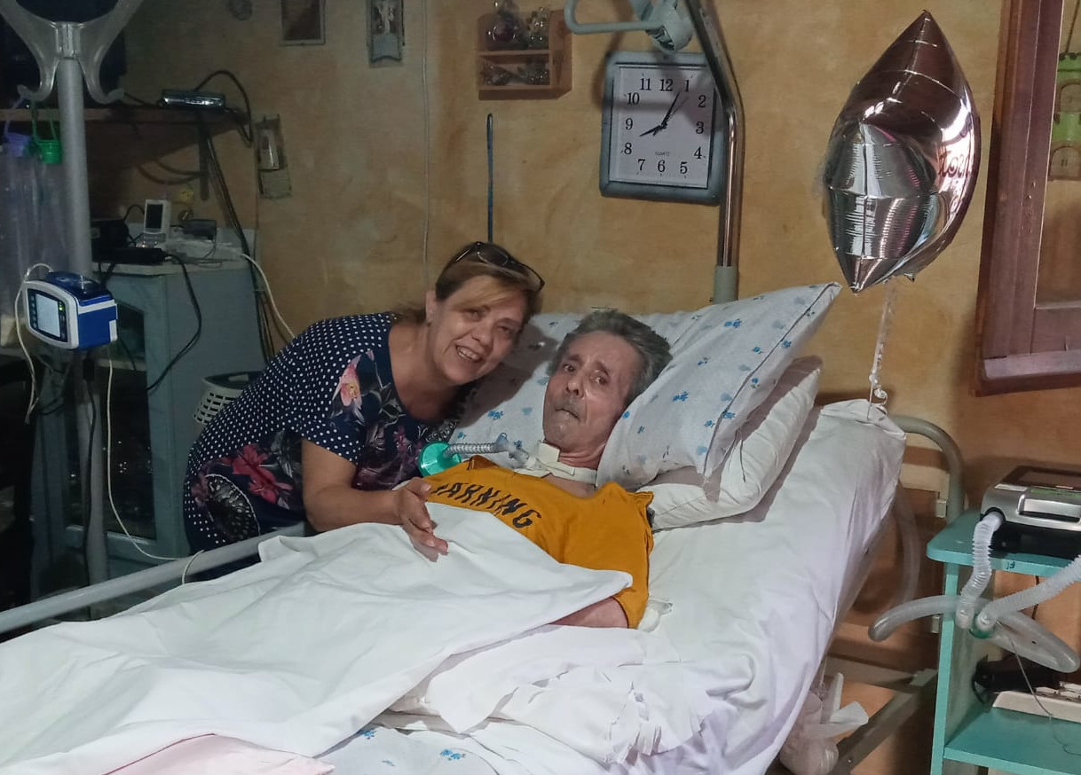 La vittoria di un malato di Sla: “Dopo 7 mesi Giovanni è tornato a casa a Quartu”