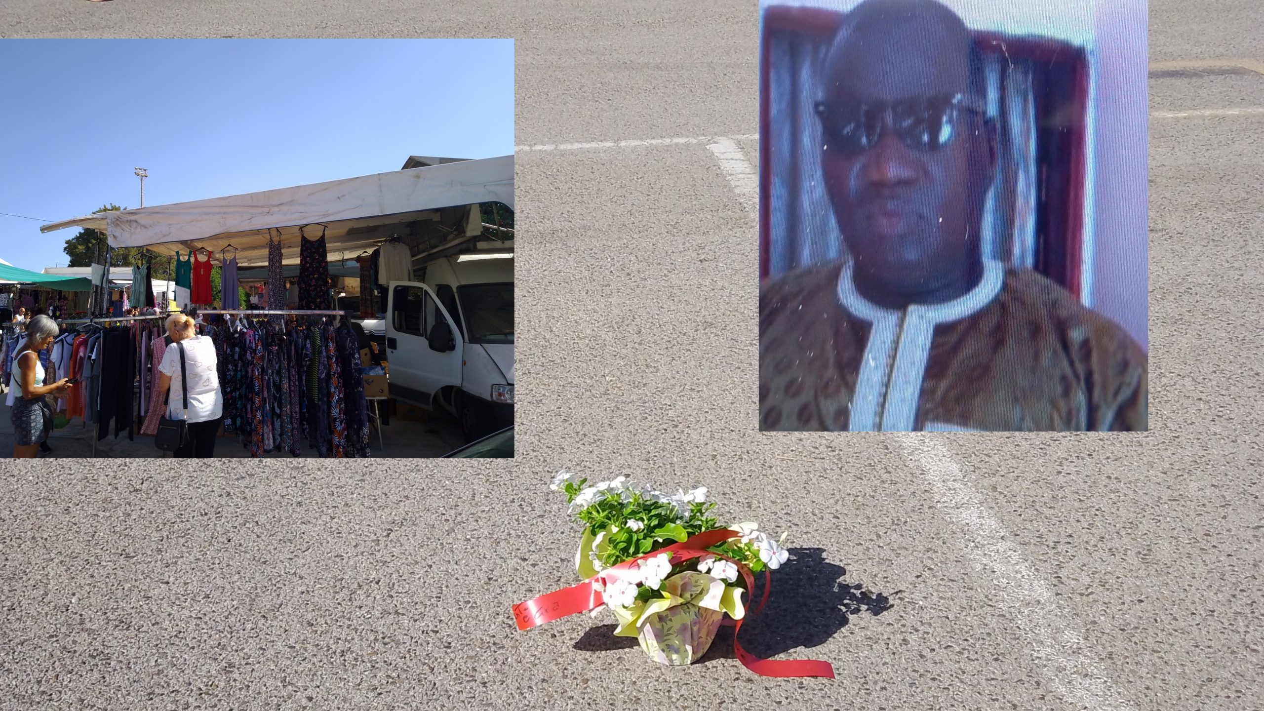 Serramanna, un vaso di fiori al mercatino rionale per ricordare Fallou Mbaye