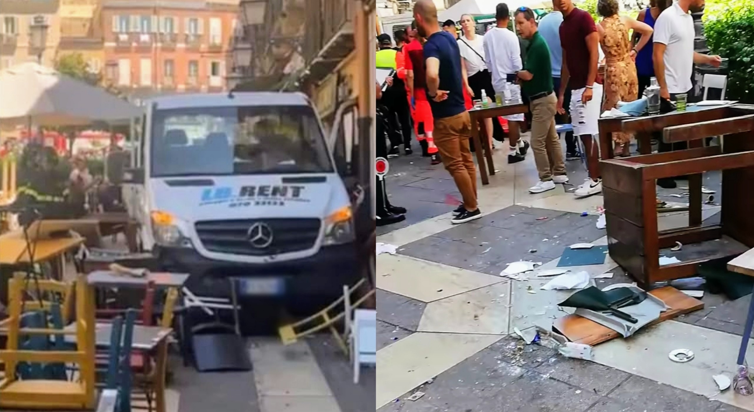 “Sembrava un attentato, stavamo mangiando quando un furgone ci ha travolto”: testimonianza choc a Cagliari