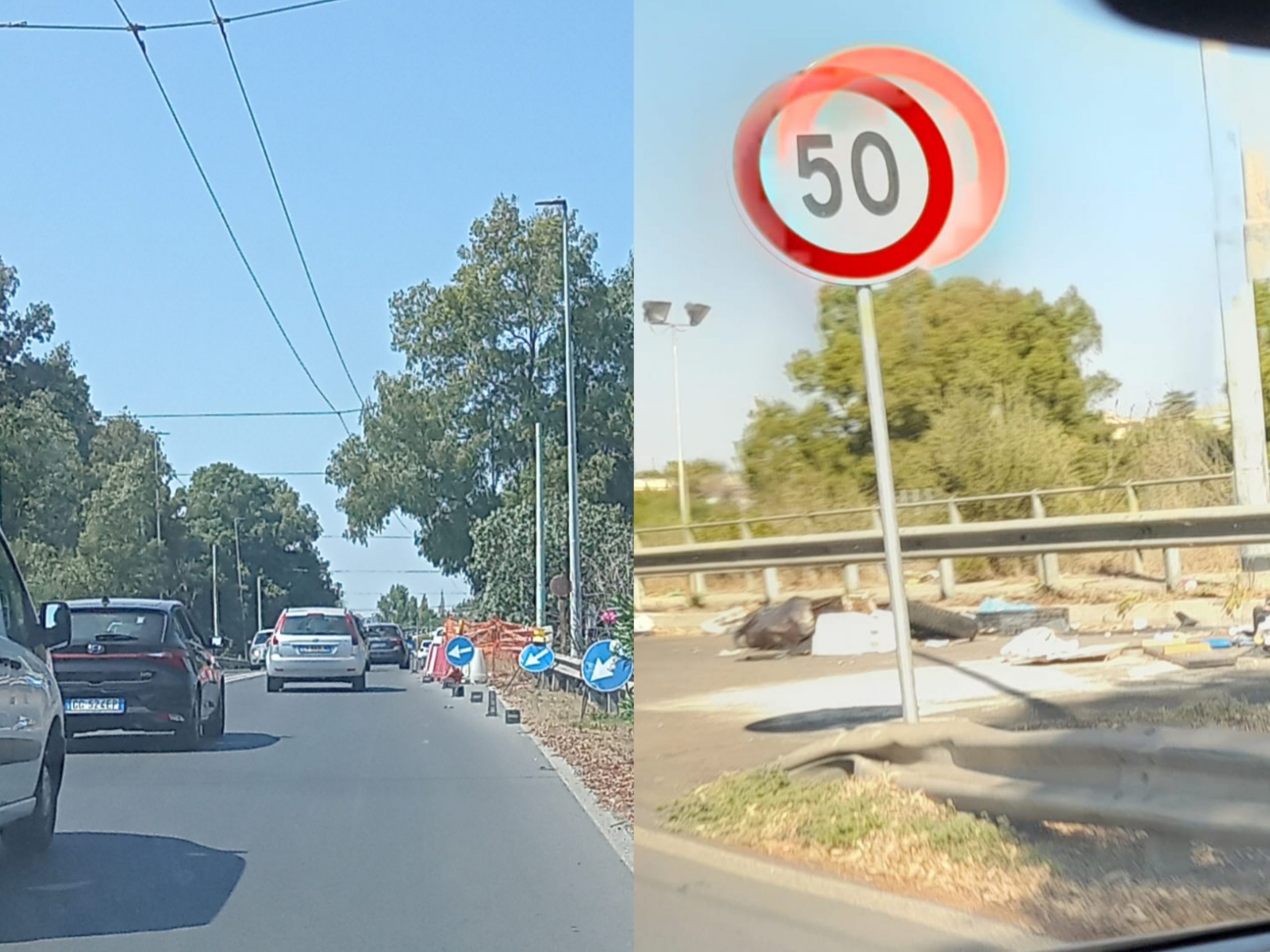 Viale Marconi, la discarica accanto a Is Pontis Paris cresce: “E i lavori sono fermi da mesi”