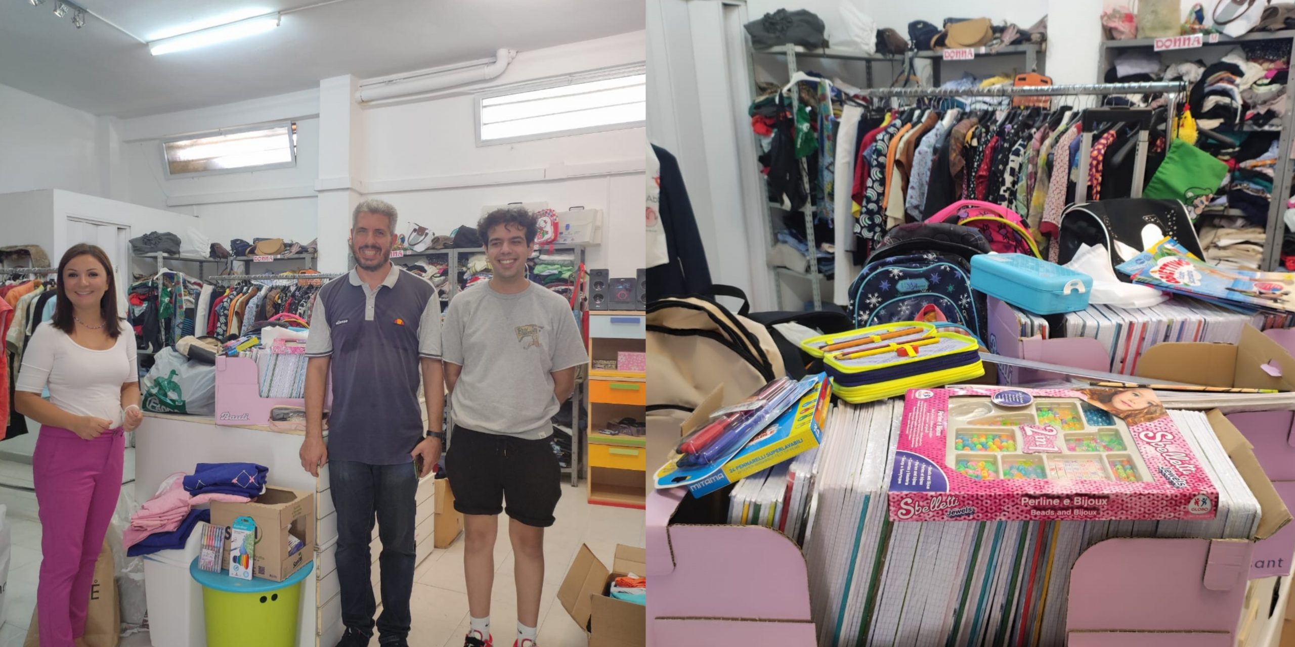 Il gran cuore dei quartesi, un successo la raccolta di materiale scolastico per i bimbi bisognosi