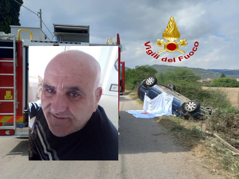 Sangue sulle strade sarde, 58enne muore nell’auto che sbanda e si ribalta fuori strada
