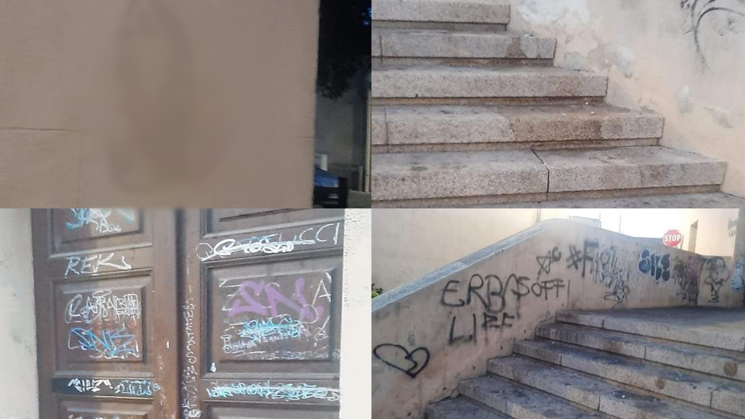 Quartucciu, disegni osceni ed escrementi umani nella piazza adiacente alla Chiesa