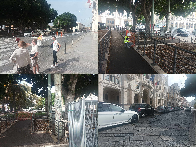 Cagliari, piazza Matteotti blindata per 6 mesi e in via Roma i negozianti temono un Natale tragico