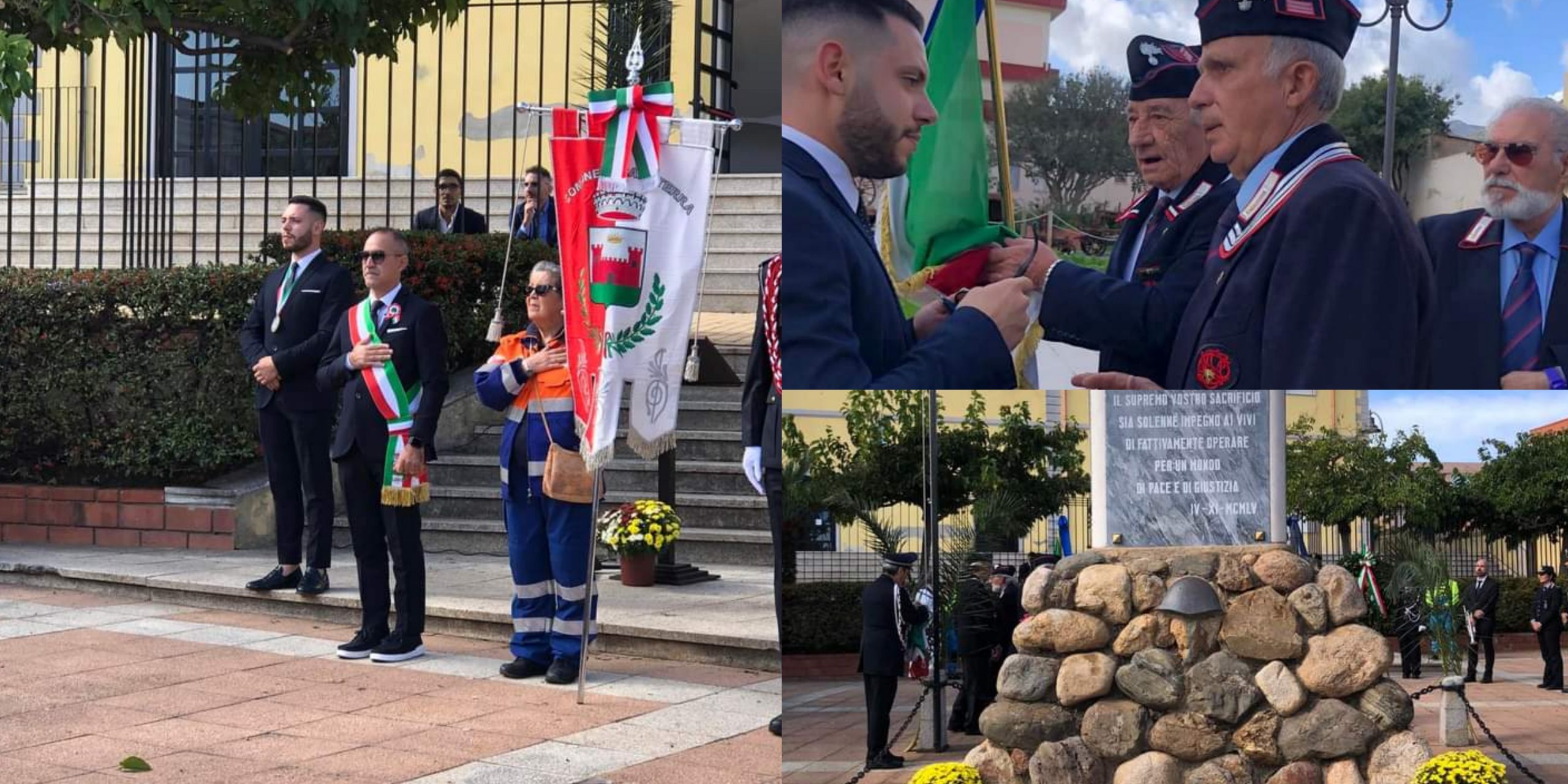 Cerimonia in onore dei caduti a Capoterra, encomio speciale ad Antonello Garau