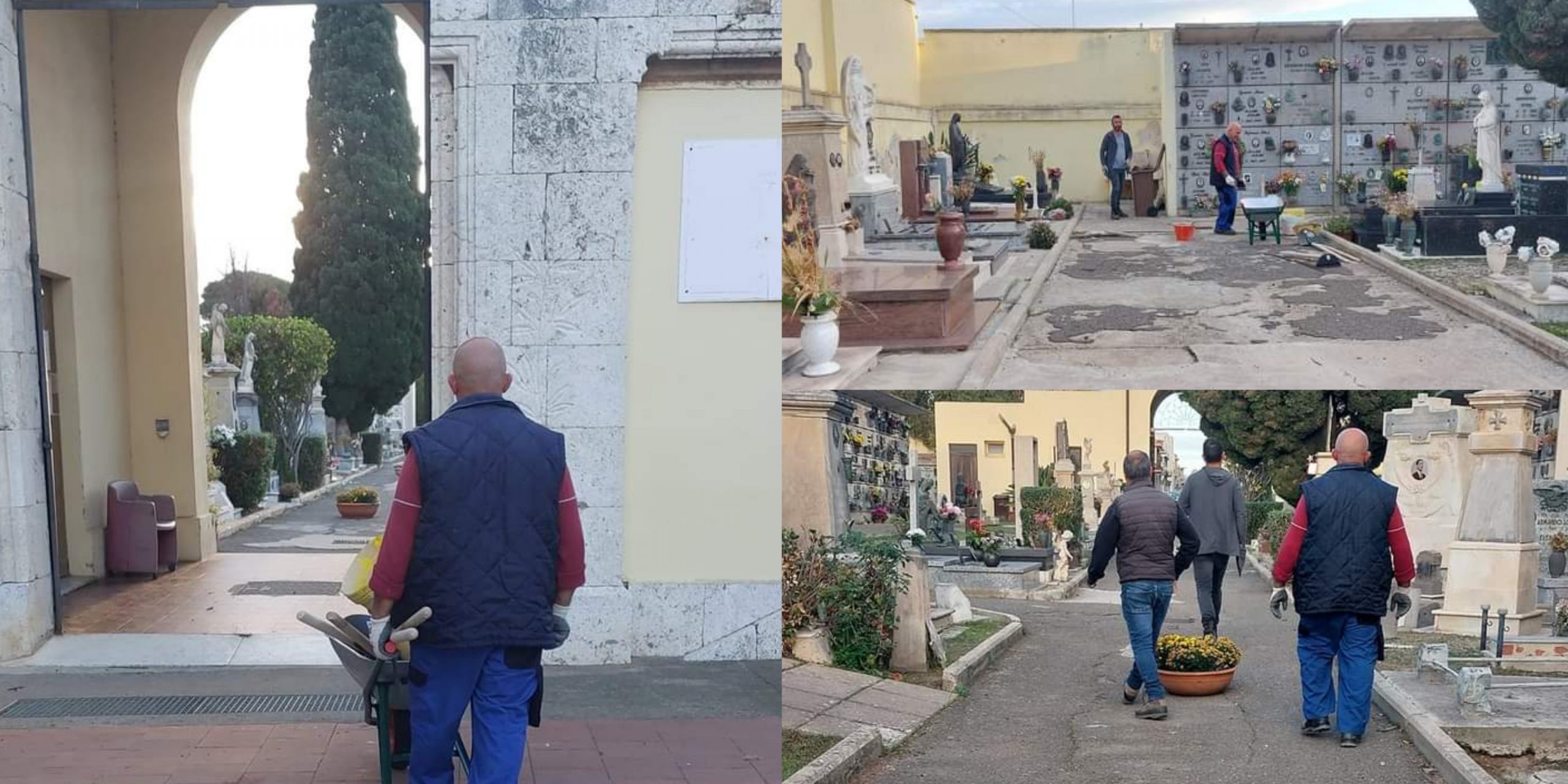 Pirri, al via i lavori di manutenzione all’interno del cimitero