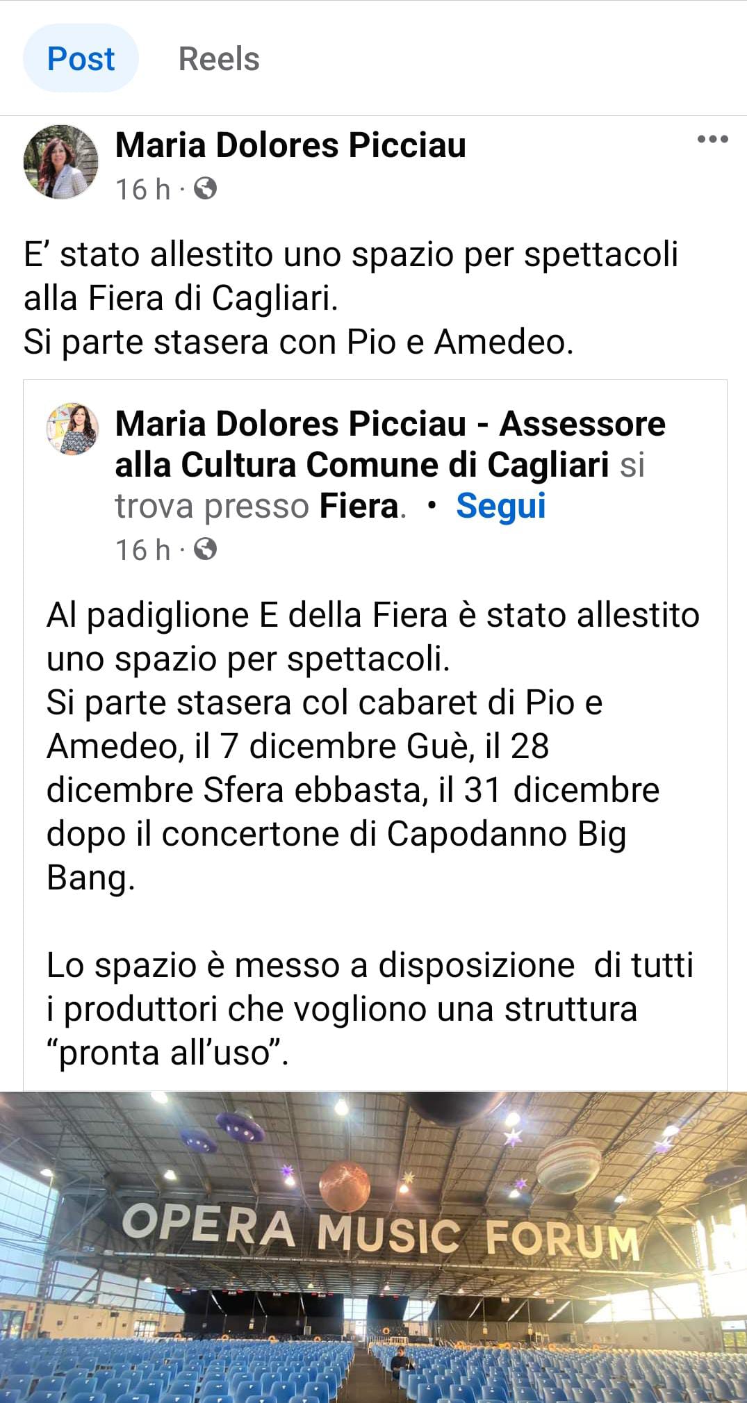 Show di Pio e Amedeo saltato per l’audio in tilt, figuraccia per la città di Cagliari: e l’assessora cancella il post sulla Fiera