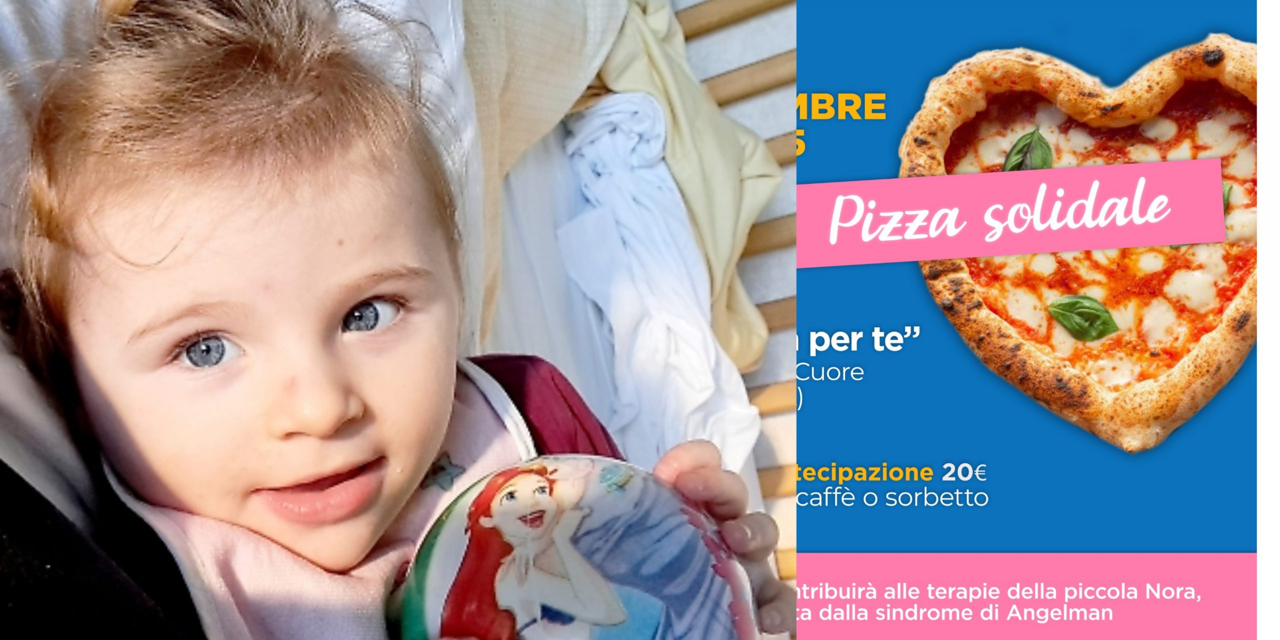 Assemini solidale con la piccola Nora: una pizzata per contribuire alle cure