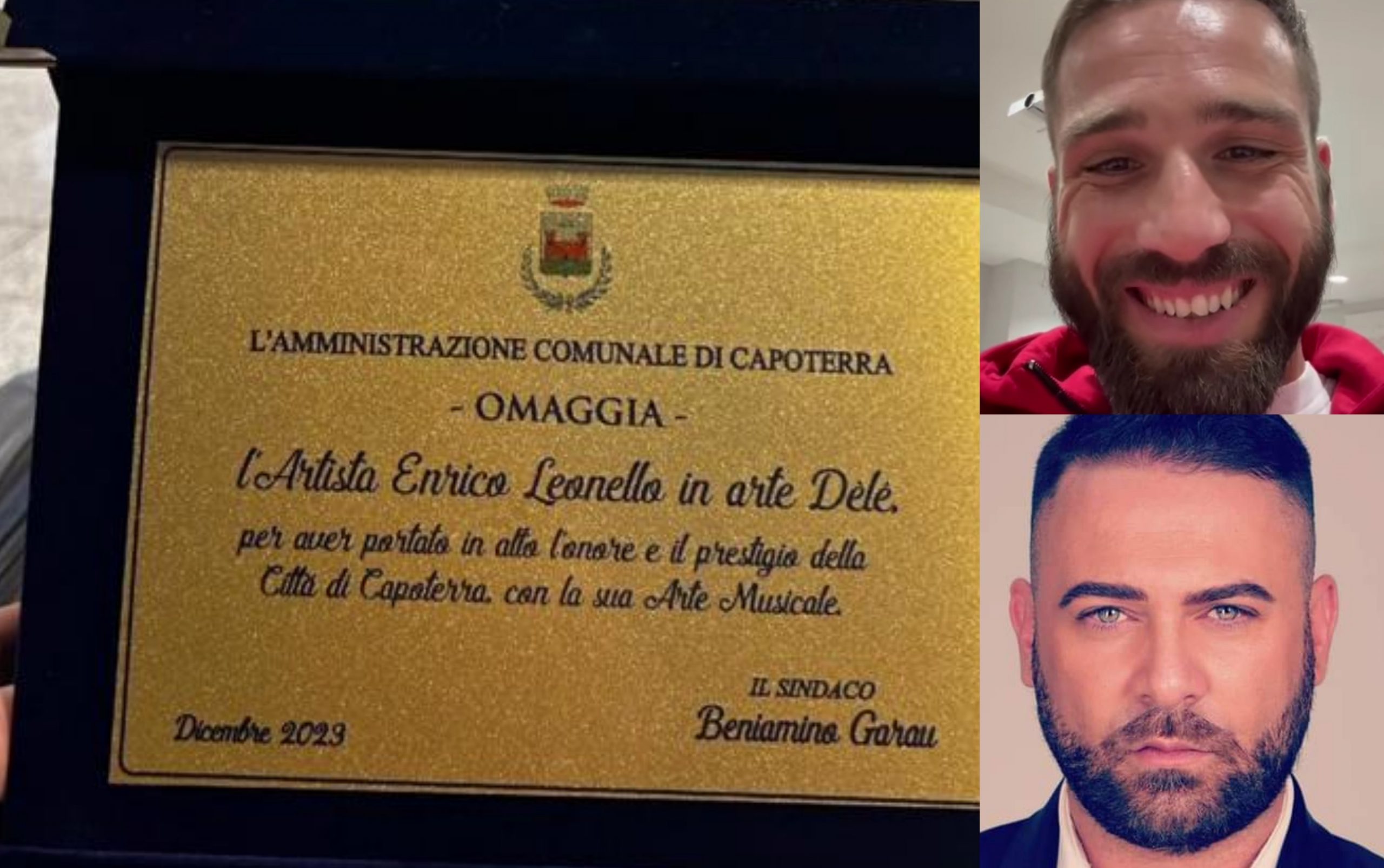 Capoterra: una targa a Dèlè Leonello, classificato secondo al Premio “Mia Martini”