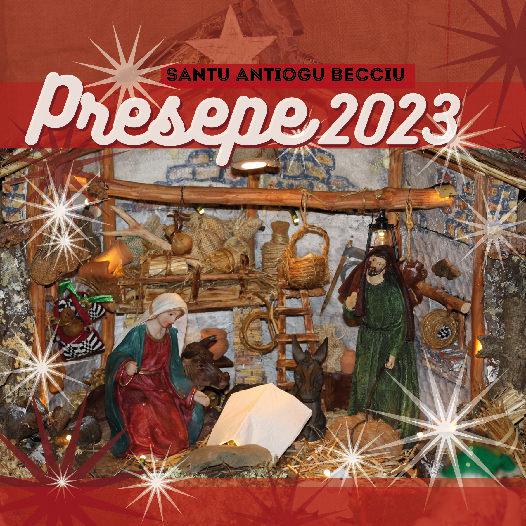 Sanluri, il Presepe nella chiesa campestre di Sant’Antiogu becciu