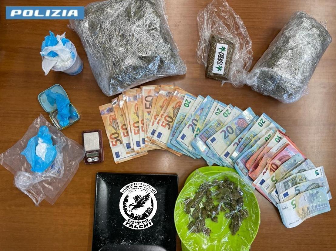 Cagliari, in casa droga e denaro: 35enne arrestato per spaccio
