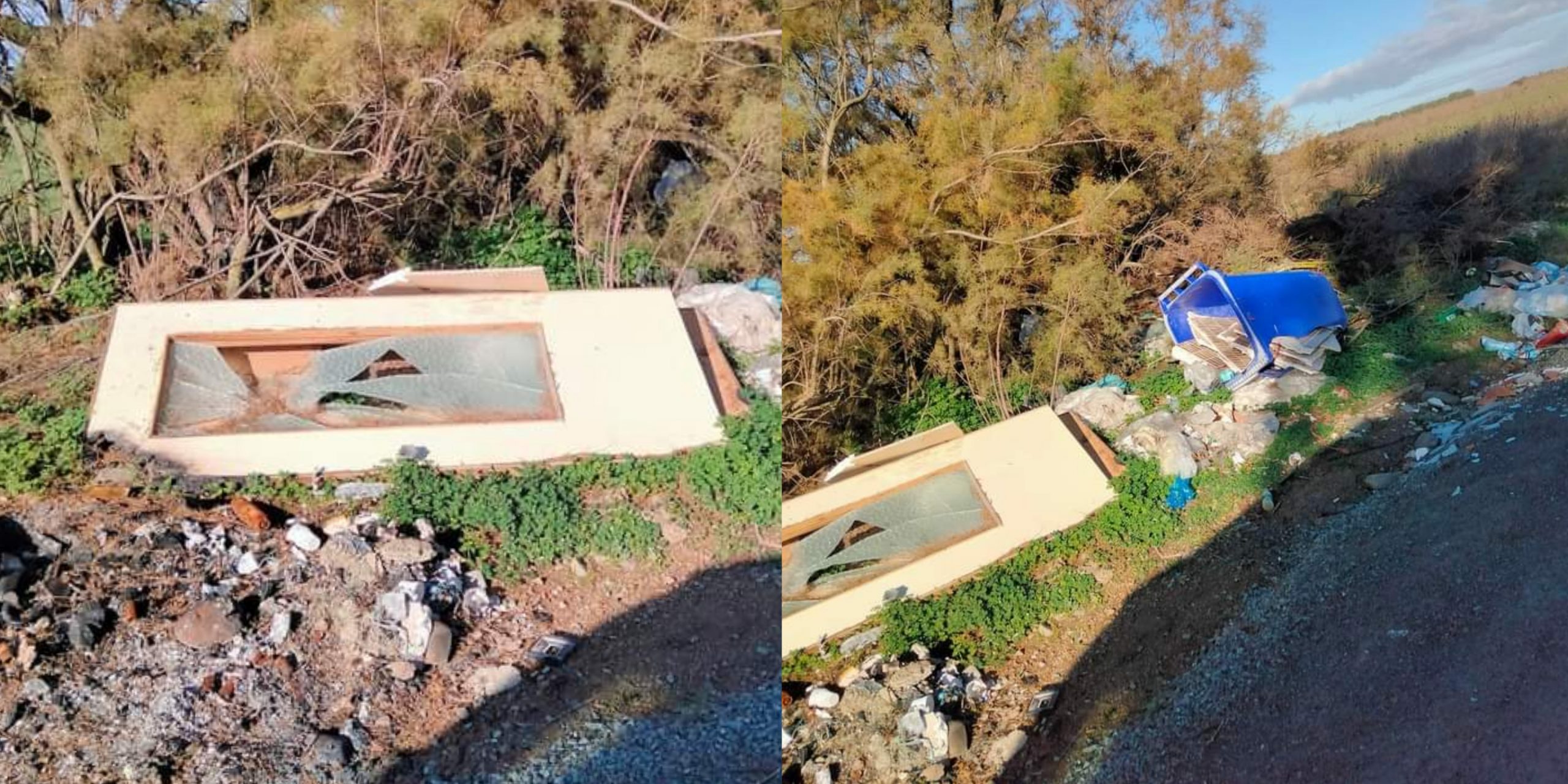 Sestu, passeggiata in campagna con sorpresa: tra i cespugli spunta addirittura una porta