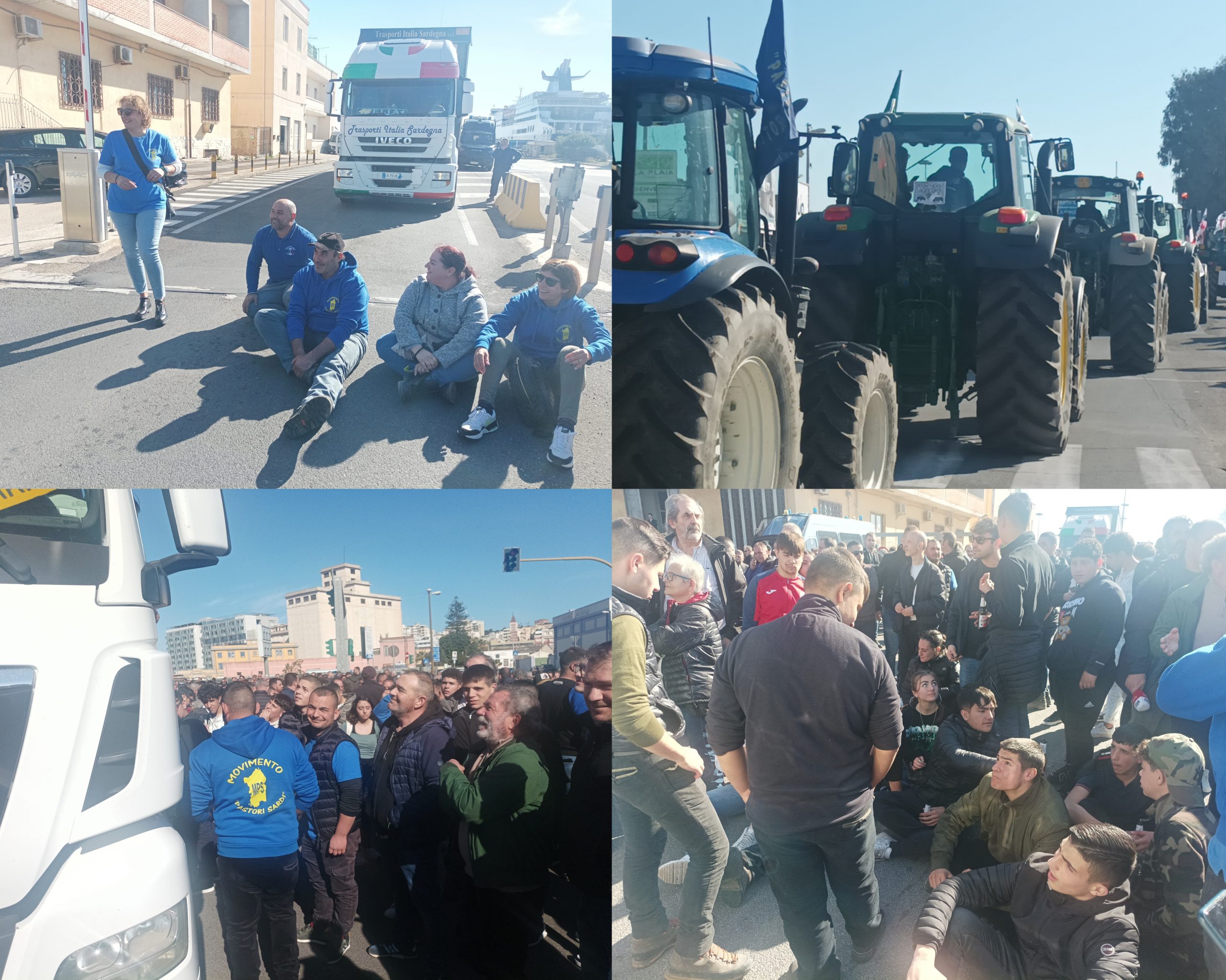 Cagliari, pastori e agricoltori bloccano il porto: stop ogni mezz’ora ai tir sino a giovedì