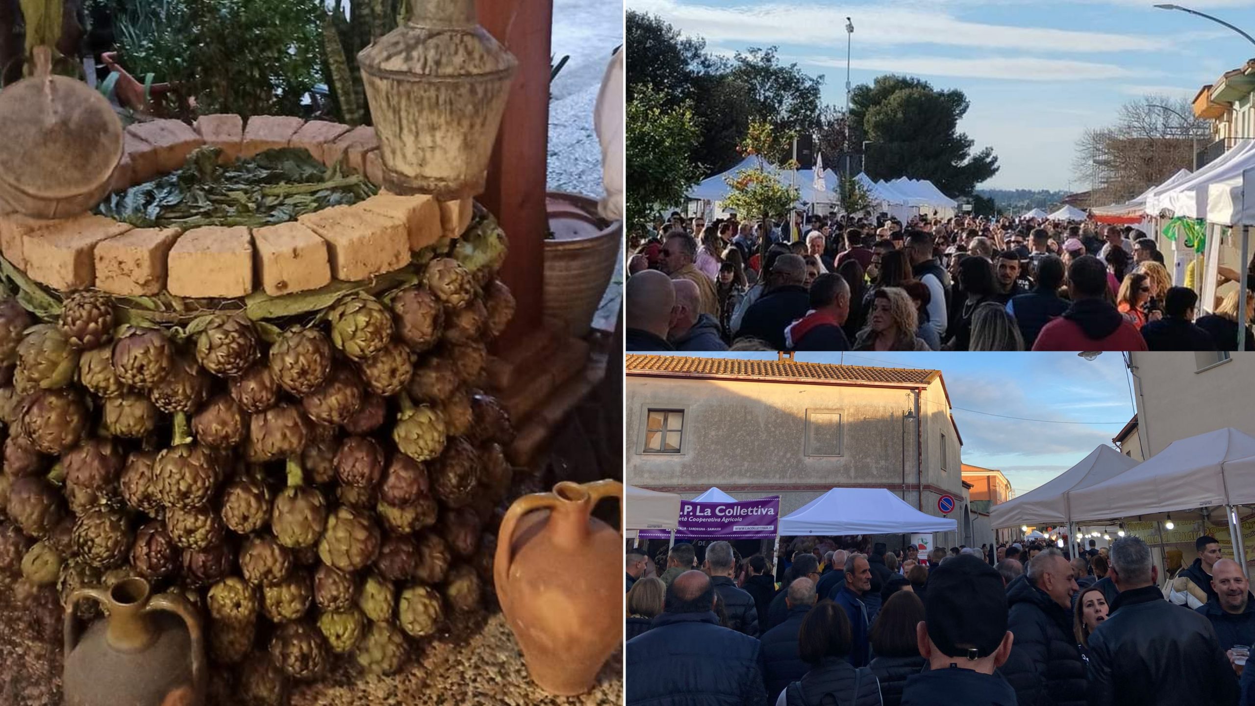Patate e carciofi in mostra, un fiume di visitatori a Monastir e Samassi