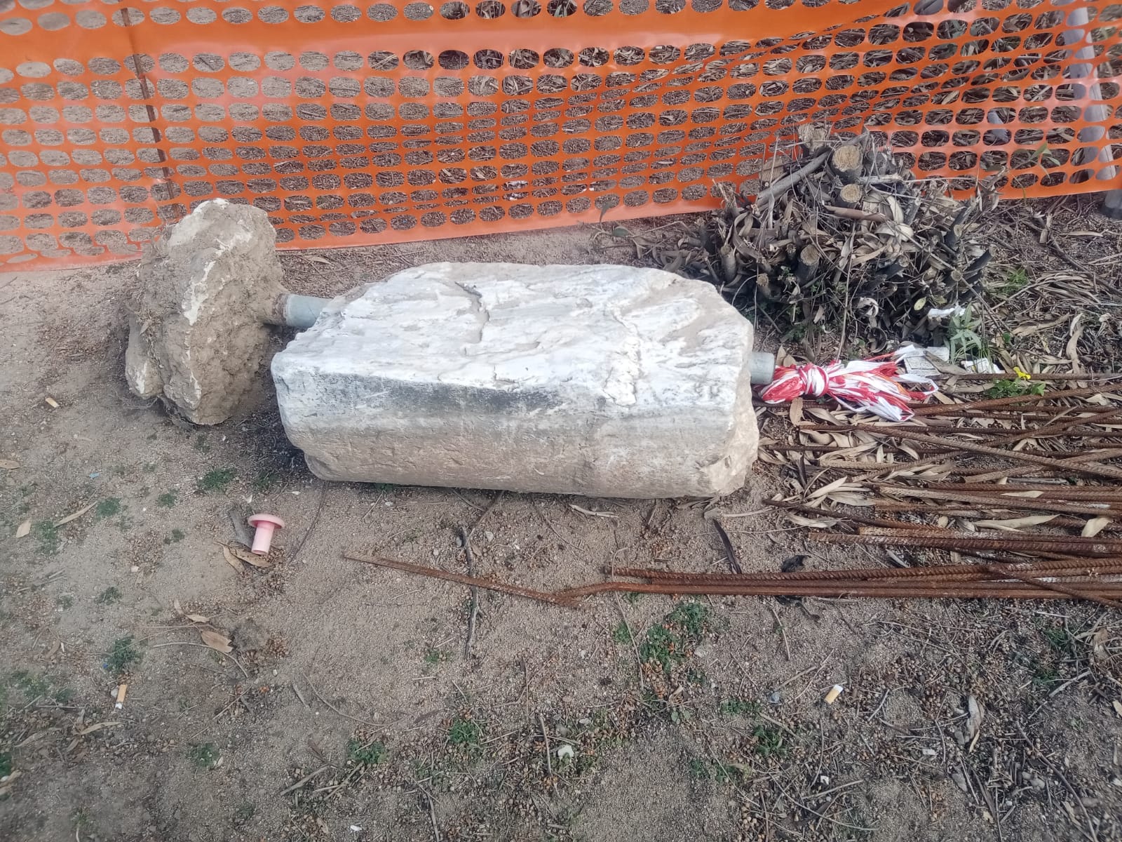 Capoterra, una colonna romana in via Sant’Efisio?