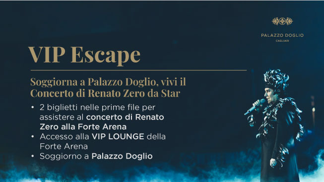 Esperienza VIP a Palazzo Doglio con il Concerto di Renato Zero!
