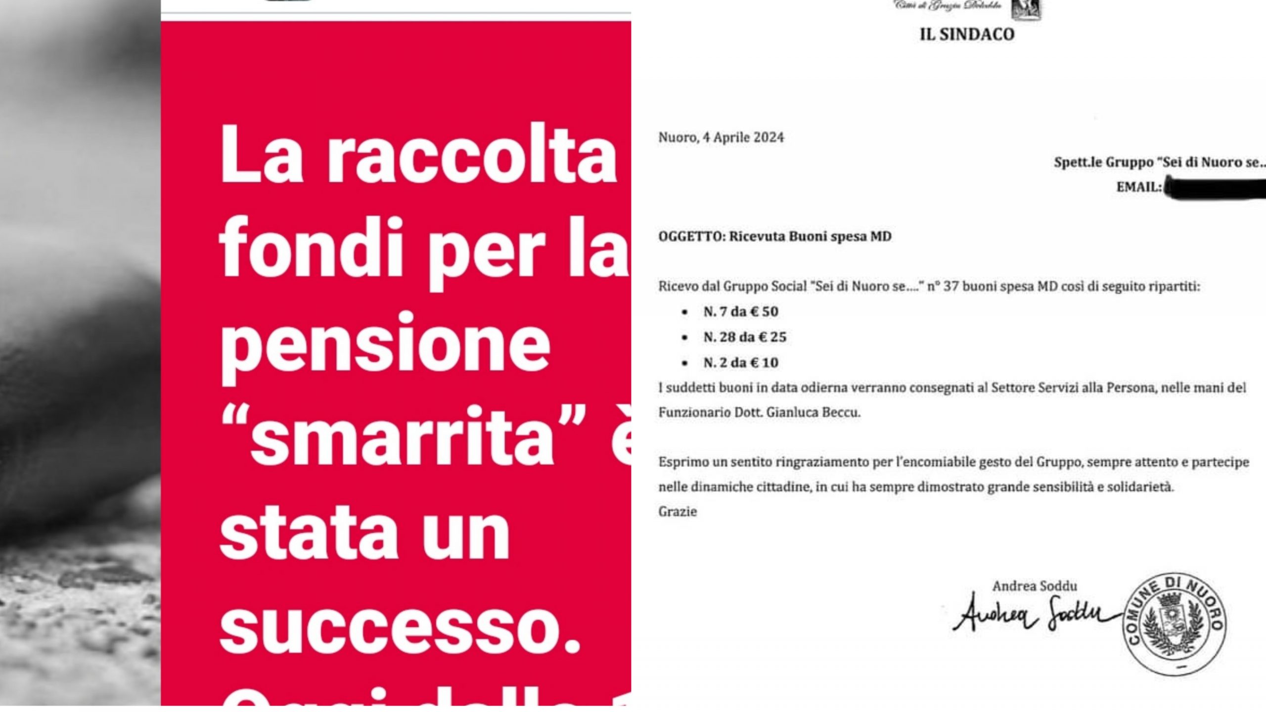 Nuoro, oltre mille euro in buoni spesa da donare alle famiglie in difficoltà