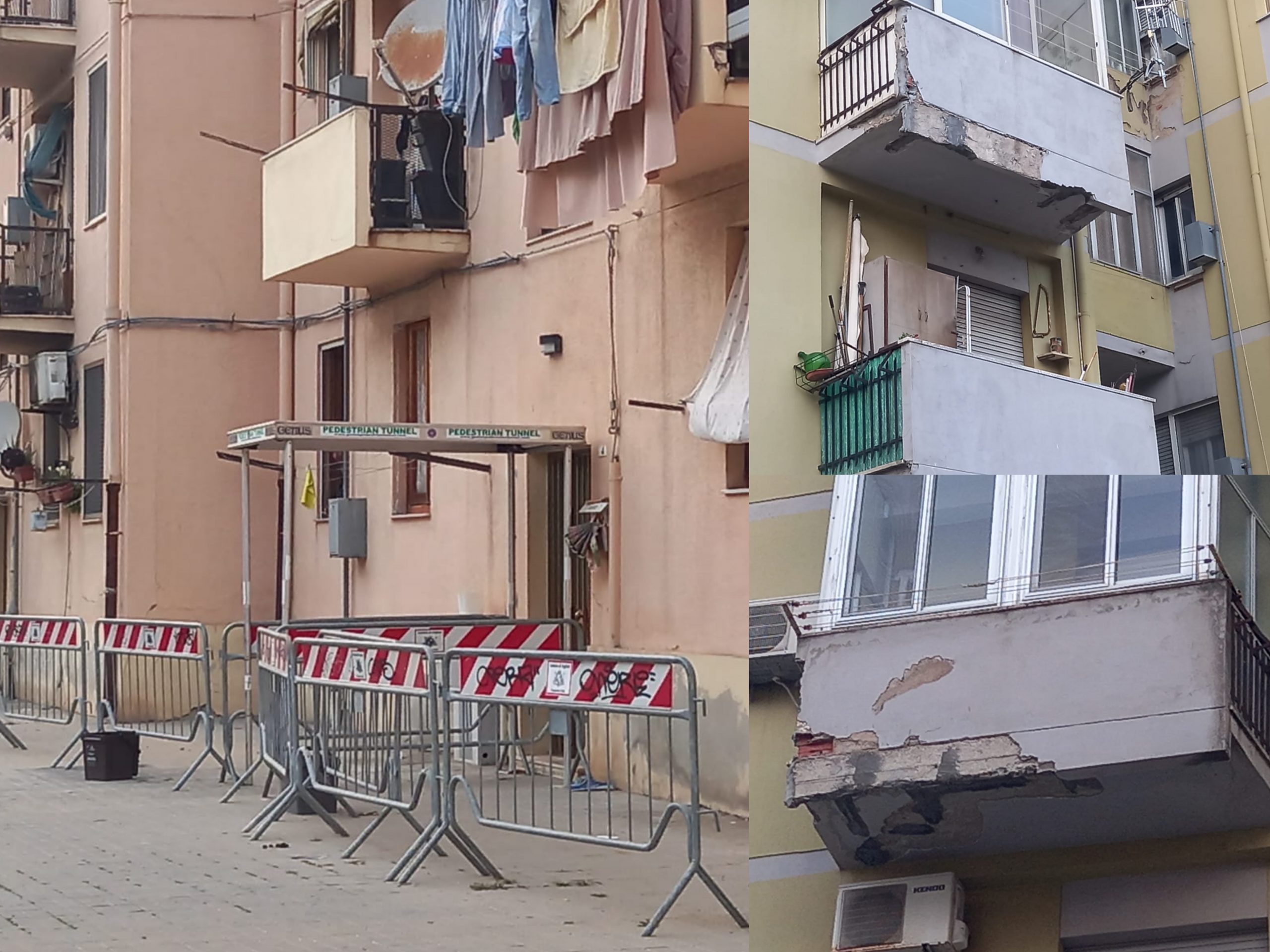 Cagliari, emergenza in via Meilogu: “Viviamo tra muffa, balconi con buchi e calcinacci”