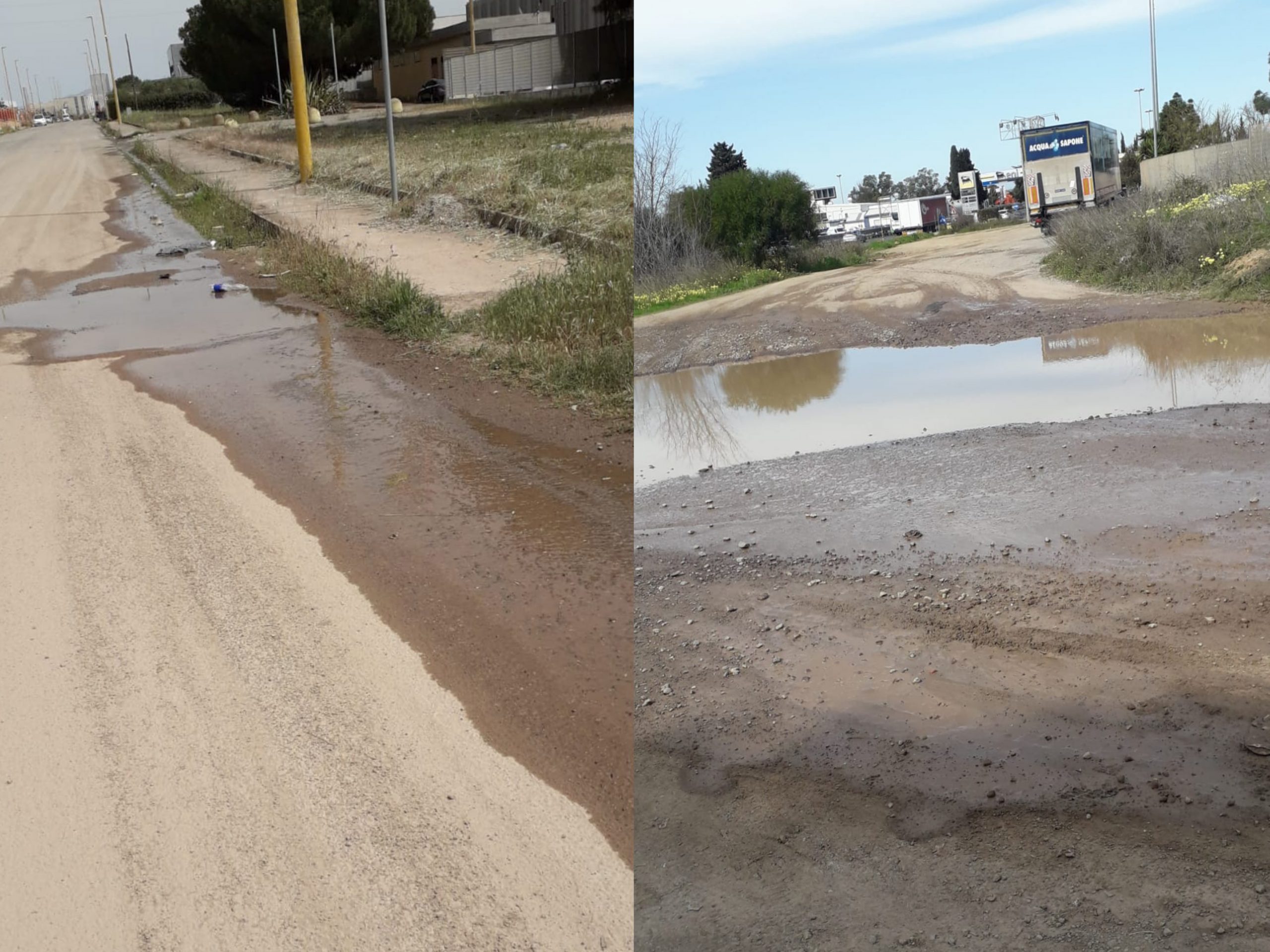 Elmas, il lago della vergogna: “Migliaia di litri d’acqua buttati nella zona industriale”