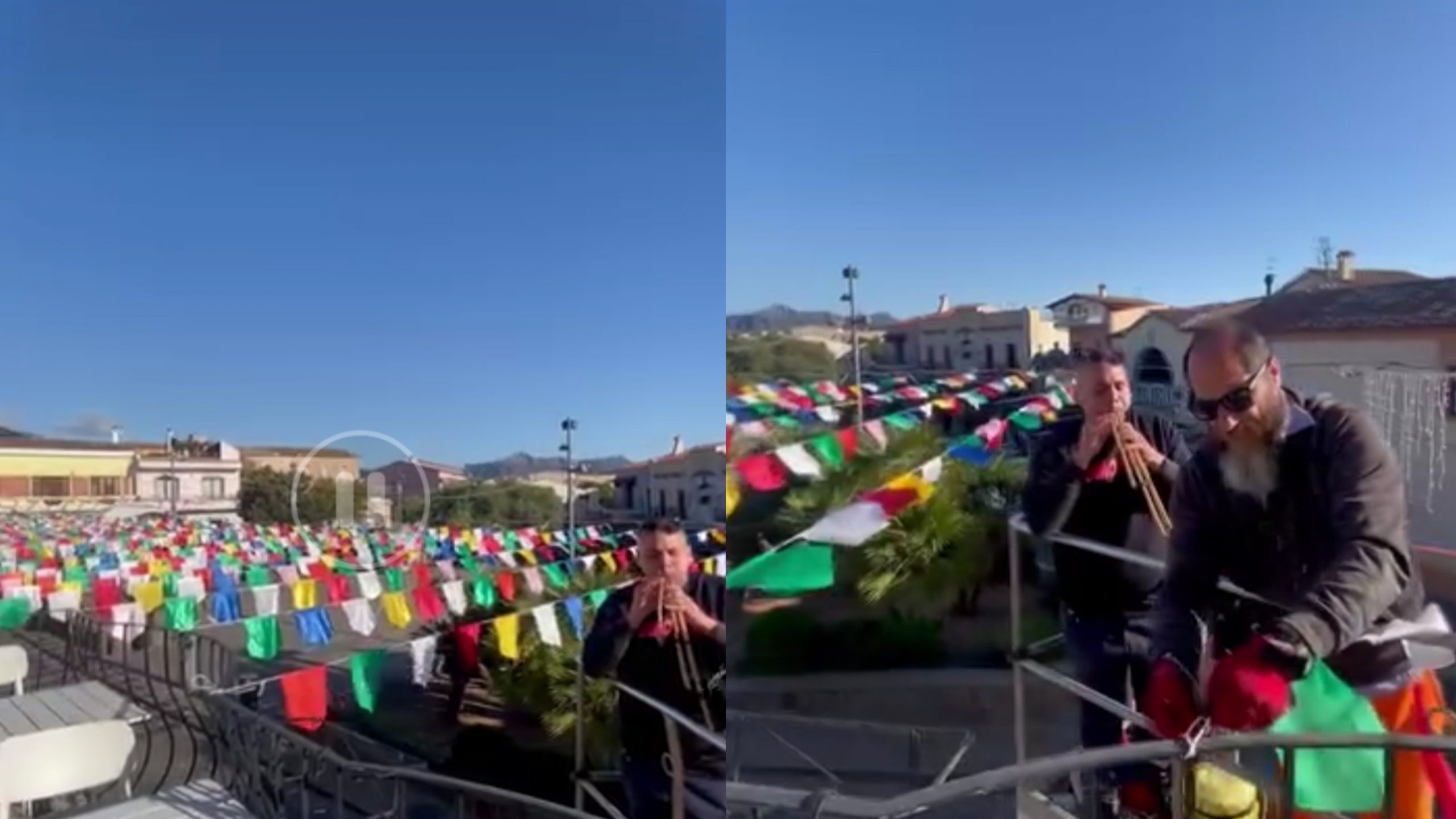 Pula, bandiere e le launeddas di Matteo Muscas aspettando Sant’Efisio