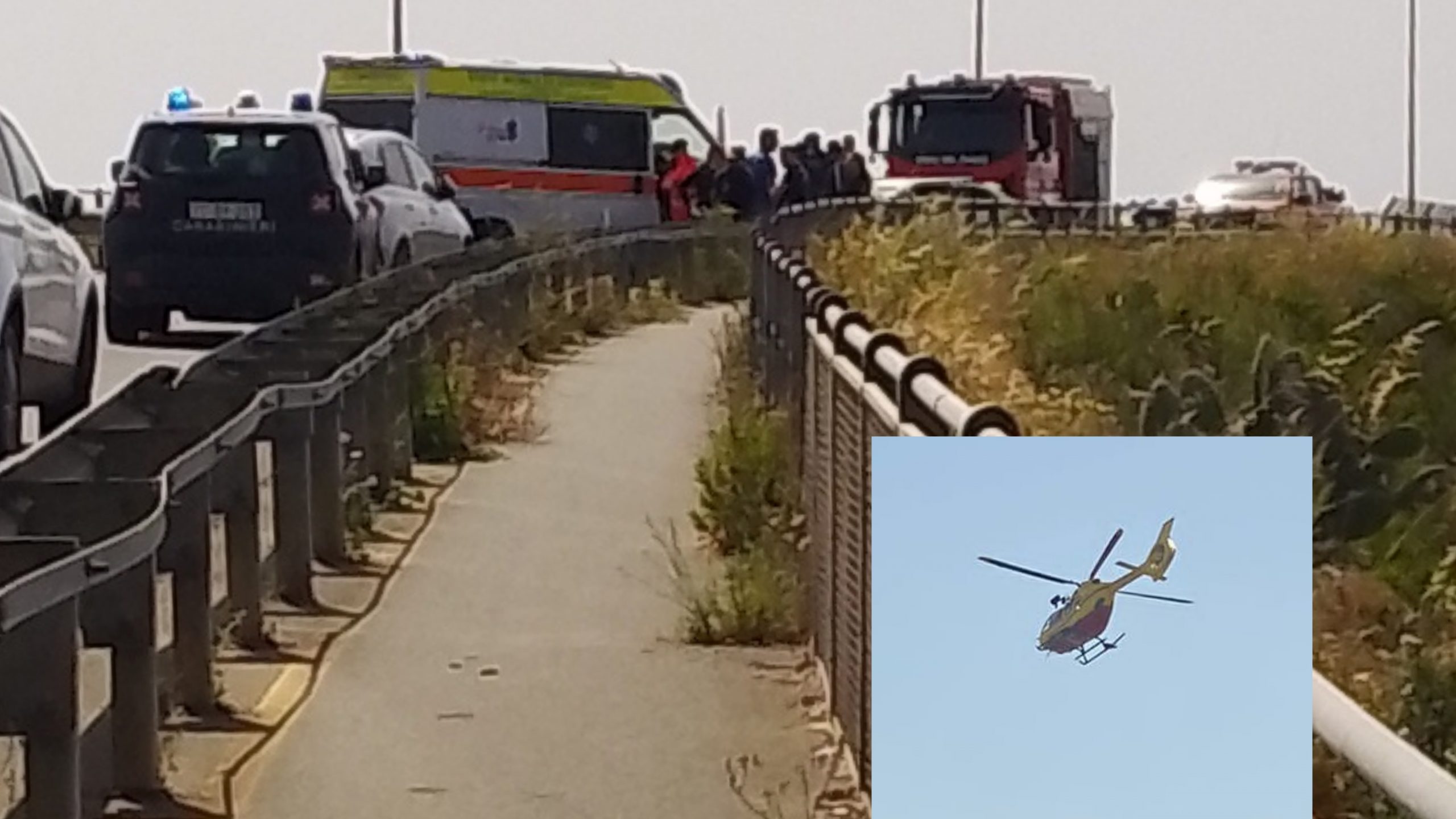 Serramanna, grave incidente stradale lungo la circonvallazione del paese: un tir si ribalta, coinvolta anche una utilitaria