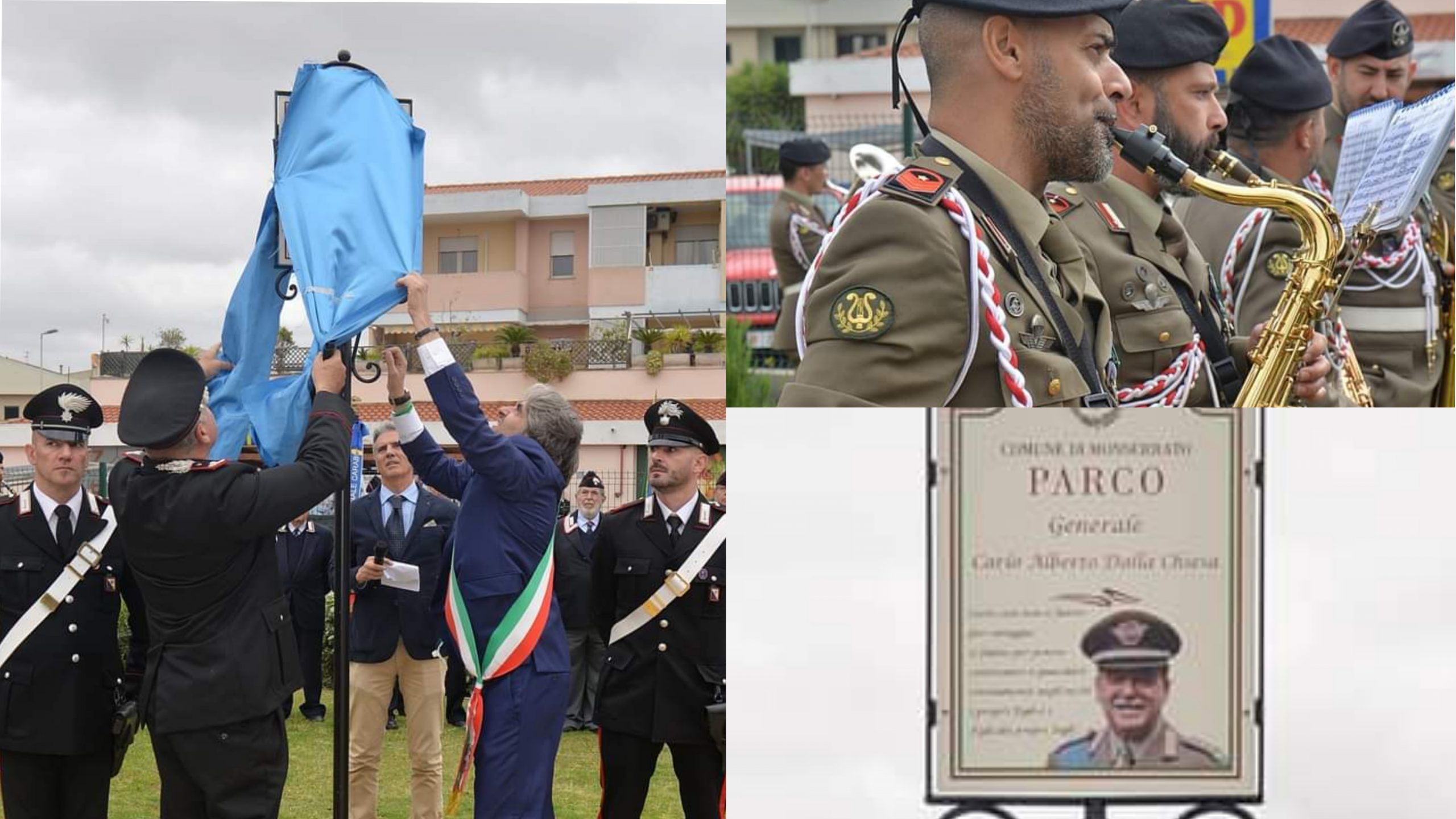 Monserrato, inaugurato il parco dedicato al Generale Dalla Chiesa